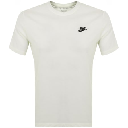 Nike Crew Neck Club T Shirt White Mainline Menswear